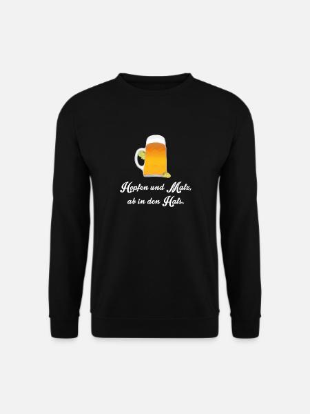 bier - Unisex Pullover - Schwarz