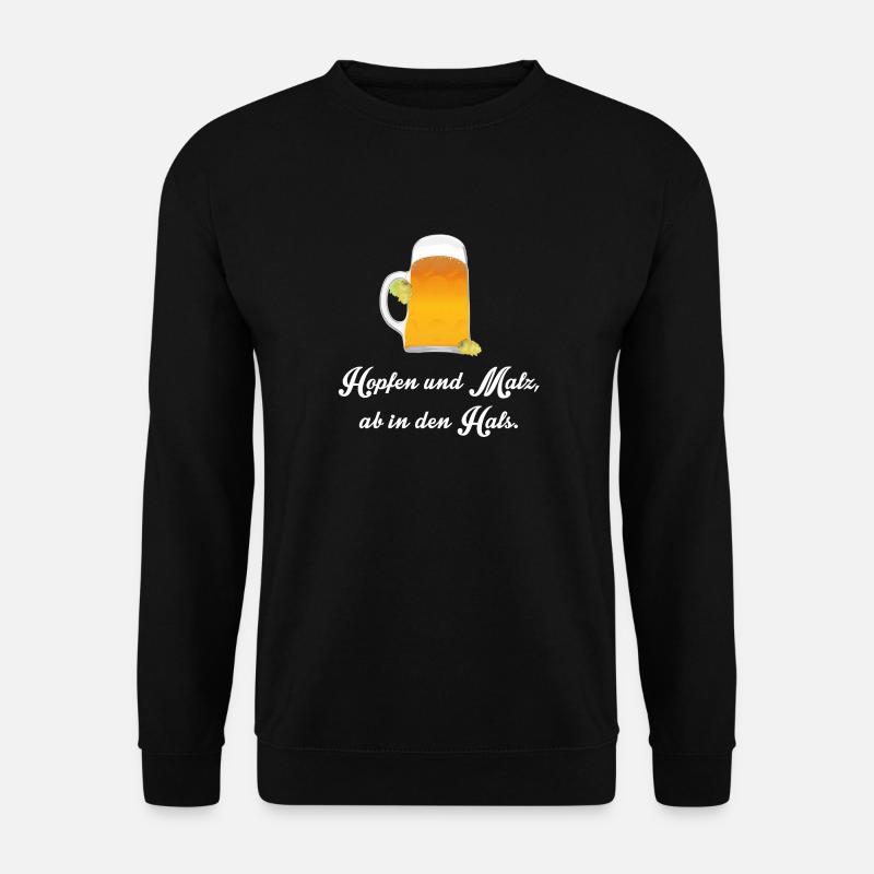 bier - Unisex Pullover - Schwarz