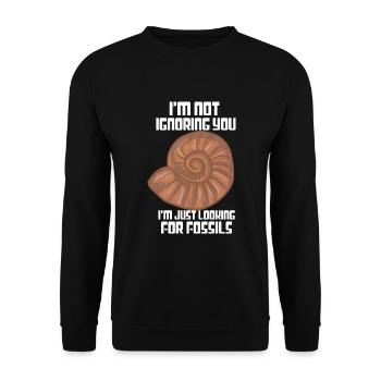 Fossil hunters in search of clues - Unisex Sweatshirt - black - Front - Alina (178cm) & Michal (187cm)