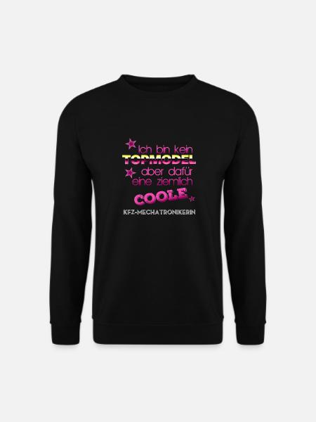 Kein Topmodel coole KFZ-Mechatronikerin - Unisex Pullover - Schwarz