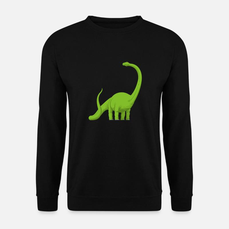Dinosaurs: Comic Diplodocus - Unisex Sweatshirt - black