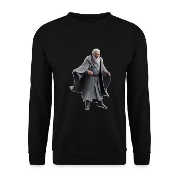 Magier - Unisex Pullover - Schwarz - Vorne - Alina (178cm) & Michal (187cm)