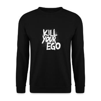 Kill your Ego - Unisex Sweatshirt - black - Front - Alina (178cm) & Michal (187cm)