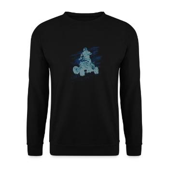 Quad ATV - Sweat-shirt Unisexe - noir - Devant - Alina (178cm) & Michal (187cm)