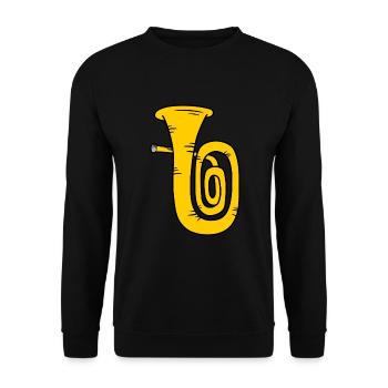 Tuba - Unisex Pullover - Schwarz - Vorne - Alina (178cm) & Michal (187cm)