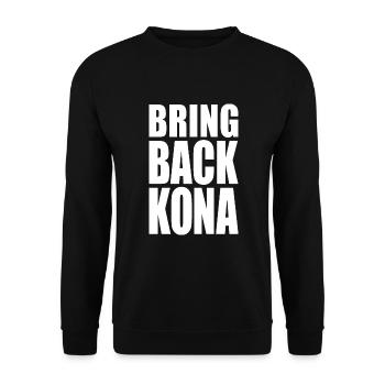 KONA 2023 NATATION CYCLISME COURSE SPORT TRIATHLÈTE - Sweat-shirt Unisexe - noir - Devant - Alina (178cm) & Michal (187cm)
