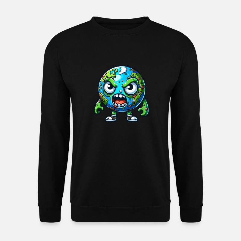 Angry Earth Wütende Erde - Unisex Sweatshirt - black
