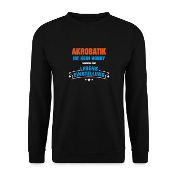 Akrobatik Sportart - Unisex Pullover - Schwarz - Vorne - Alina (178cm) & Michal (187cm)