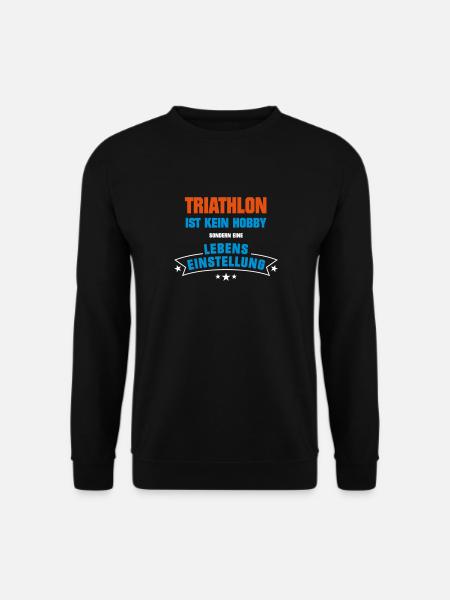 Triathlon Sportart - Unisex Pullover - Schwarz