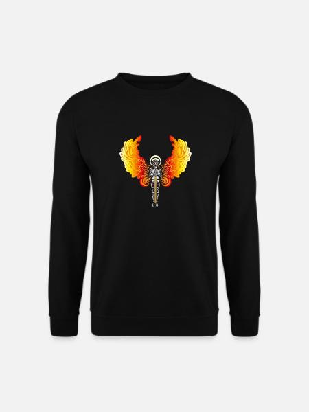 Feuer Engel - Unisex Pullover - Schwarz