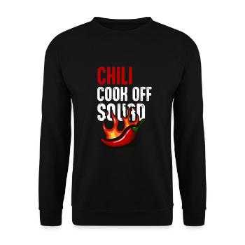 Chili Cook Off Squad Koch BBQ Griller Hot Sauce - Unisex Sweatshirt - black - Front - Alina (178cm) & Michal (187cm)