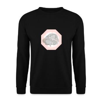 a snuggle of hamsters - Unisex Sweatshirt - black - Front - Alina (178cm) & Michal (187cm)