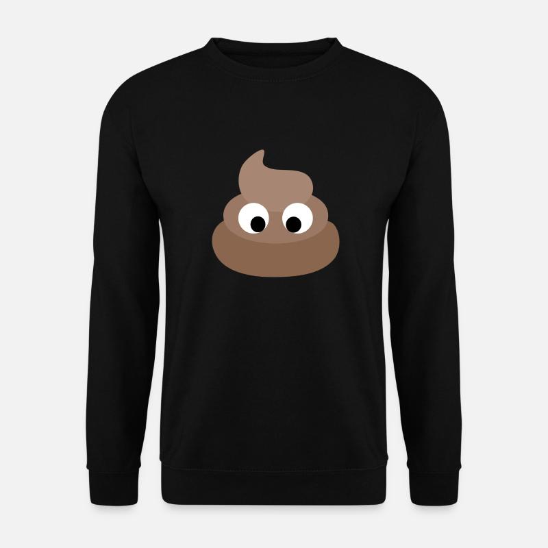 Kacke Emoji Kackhaufen - Unisex Pullover - Schwarz