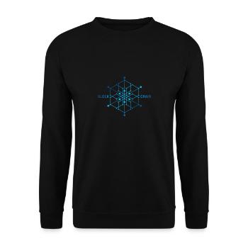 Block chain, crypto currency, bitcoin gift - Unisex Sweatshirt - black - Front - Alina (178cm) & Michal (187cm)