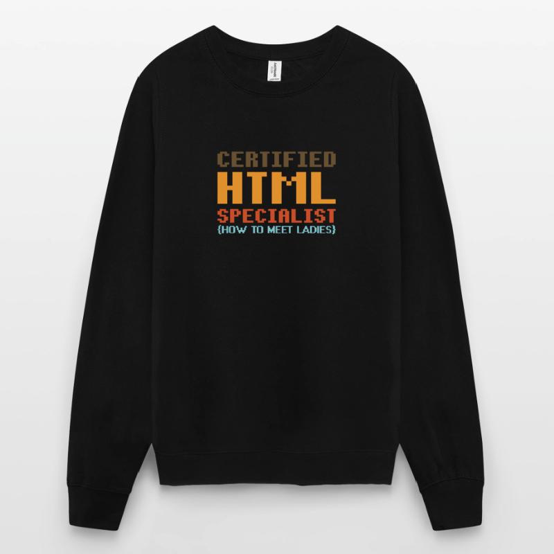 html dire la science informatique cadeau Parti Code Flirt Sweat-shirt Unisexe