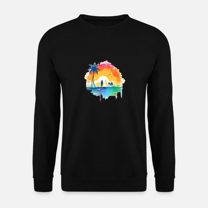 Beach Sunset - Unisex Sweatshirt - black