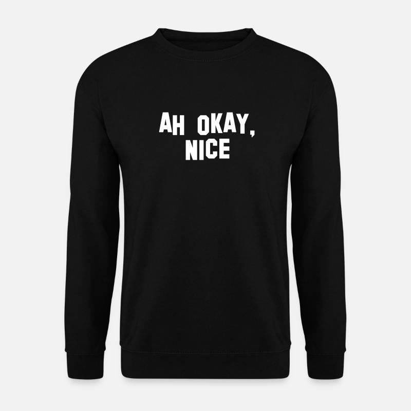 ah white - Unisex Pullover - Schwarz