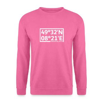 Frankenthal (Pfalz) Koordinaten - Unisex Pullover - Pink - Vorne