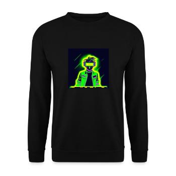 Boy Neon - Unisex Sweatshirt - black - Front - Alina (178cm) & Michal (187cm)