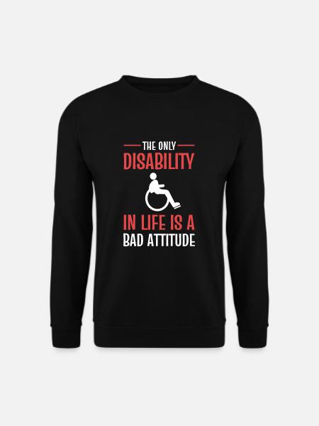 Rollstuhl - Unisex Pullover - Schwarz