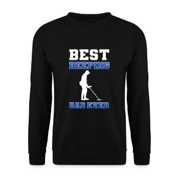 Metalldetektor - Unisex Pullover - Schwarz - Vorne - Alina (178cm) & Michal (187cm)