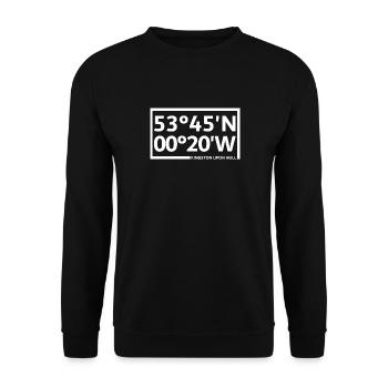 Coordonnées de Kingston upon Hull - Sweat-shirt Unisexe - noir - Devant - Alina (178cm) & Michal (187cm)