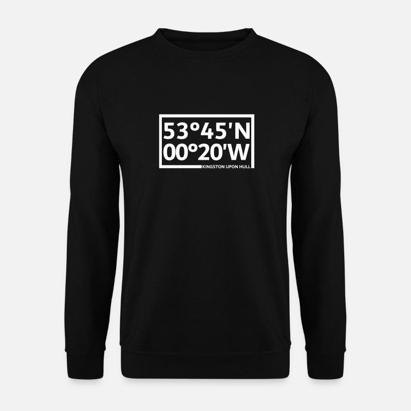 Kingston upon Hull Coordinates - Unisex Sweatshirt - black