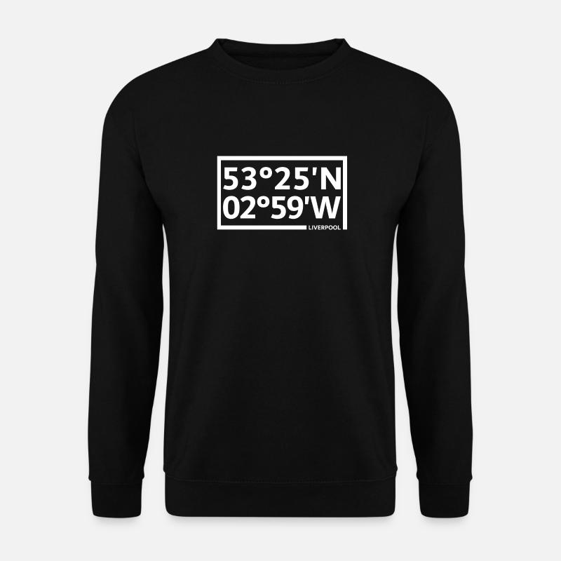 Coordonnées de Liverpool - Sweat-shirt Unisexe - noir
