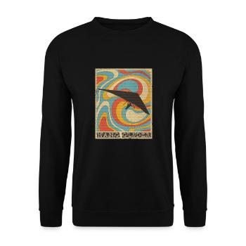 Hang glider hang glider Delta glider - Unisex Sweatshirt - black - Front - Alina (178cm) & Michal (187cm)