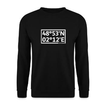 Nanterre coordinates - Unisex Sweatshirt - black - Front - Alina (178cm) & Michal (187cm)