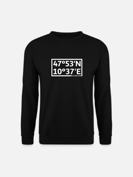 Kaufbeuren coordinates - Unisex Sweatshirt - black