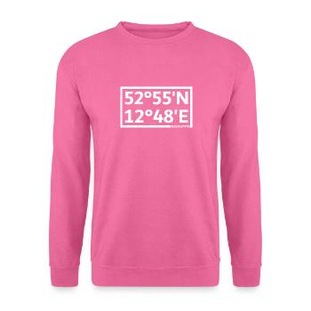 Neuruppin coordinates - Unisex Sweatshirt - pink - Front