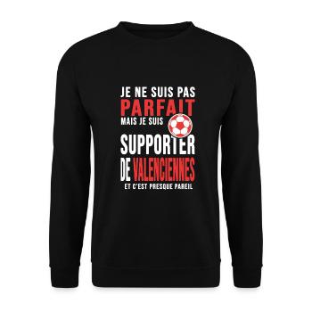 Valenciennes foot club football supporters va - Sweat-shirt Unisexe - noir - Devant - Alina (178cm) & Michal (187cm)