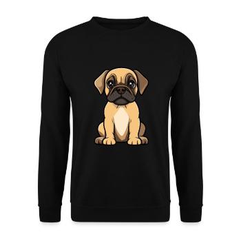 Bullmastiff Dog Cute - Unisex Sweatshirt - black - Front - Alina (178cm) & Michal (187cm)