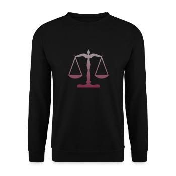Lawyer Lawyer Judge Judge Law Justi - Unisex Sweatshirt - black - Front - Alina (178cm) & Michal (187cm)