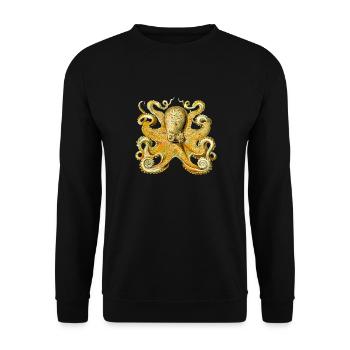 squid giant octopus octopus octopus squid sepia fish - Unisex Sweatshirt - black - Front - Alina (178cm) & Michal (187cm)