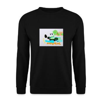 edgar superoil - Unisex Pullover - Schwarz - Vorne - Alina (178cm) & Michal (187cm)