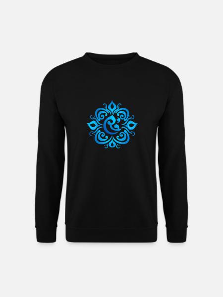 Minimalistisches Karma Meditations Om T-Shirt - Unisex Pullover - Schwarz