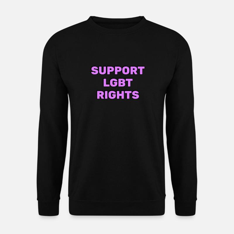Support LGBT Rights - Unisex Sweatshirt - black