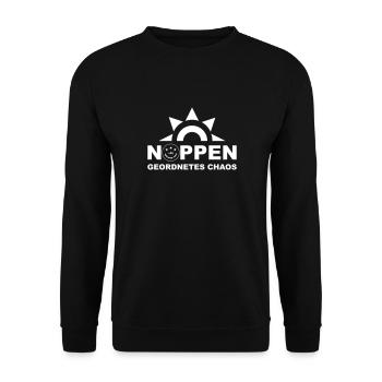Tischtennis Nippen geordnetes Chaos - Unisex Pullover - Schwarz - Vorne - Alina (178cm) & Michal (187cm)