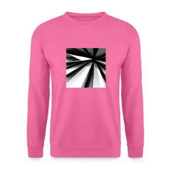 3D digital art - abstract black and white cool - Unisex Sweatshirt - pink - Front