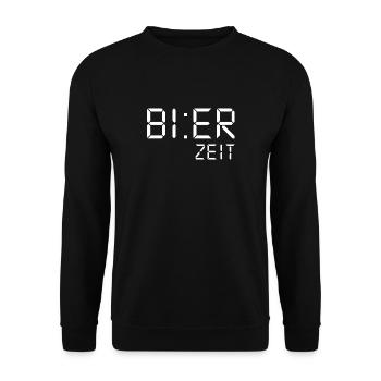 Bière temps cadeau Fêter - Sweat-shirt Unisexe - noir - Devant - Alina (178cm) & Michal (187cm)