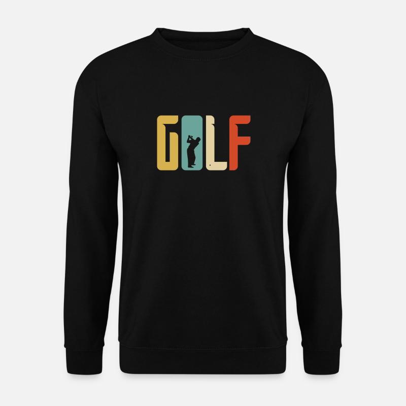 Golf Gift Retro Tee - Unisex Sweatshirt - black