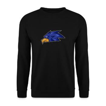 Hawk Signet Face Gift Buzzard Hunter - Unisex Sweatshirt - black - Front - Alina (178cm) & Michal (187cm)