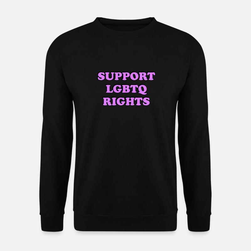 Support LGBT Rights - Unisex Sweatshirt - black
