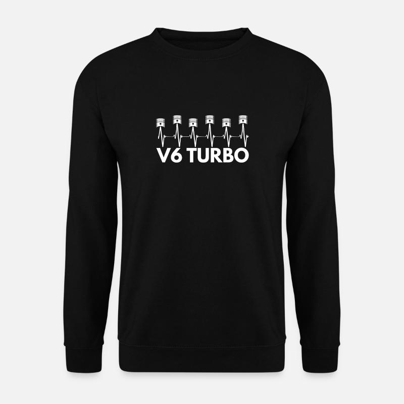 V6 Turbo Motor - Unisex Pullover - Schwarz