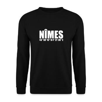 Nîmes coordinates - Unisex Sweatshirt - black - Front - Alina (178cm) & Michal (187cm)