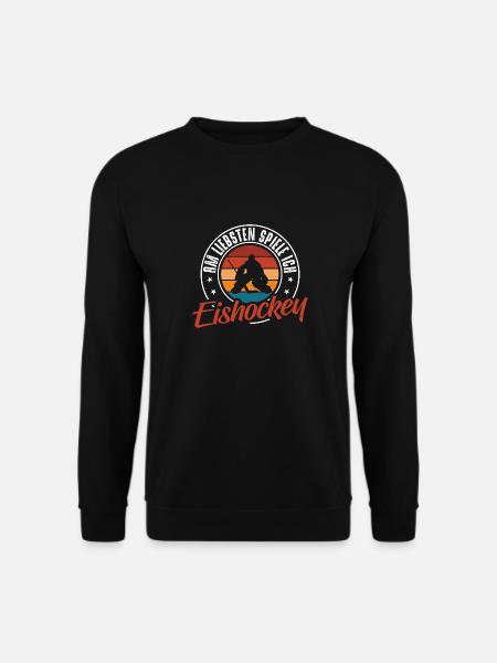Eishockey - Unisex Pullover - Schwarz