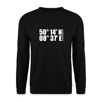 Bad Homburg in front of the altitude Coordinates - Unisex Sweatshirt - black - Front - Alina (178cm) & Michal (187cm)