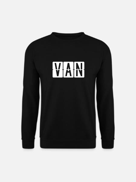 Panneau de l’aéroport Van - Sweat-shirt Unisexe - noir